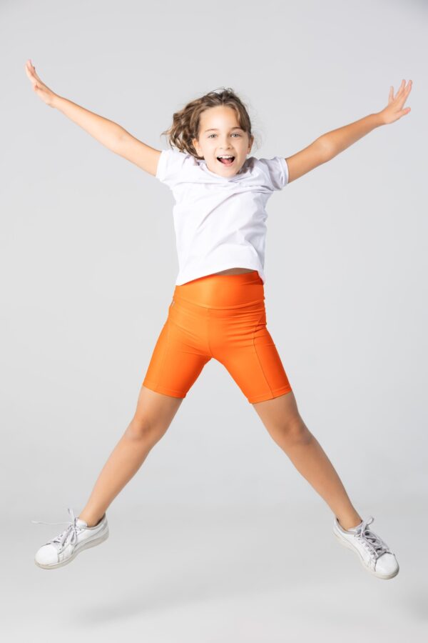cycling short for girls in orange vibes